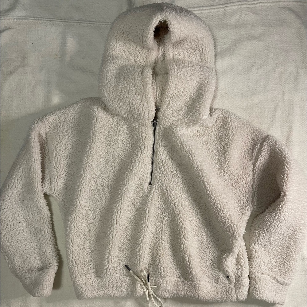 Cozy Cream Kids Hooded Jacket